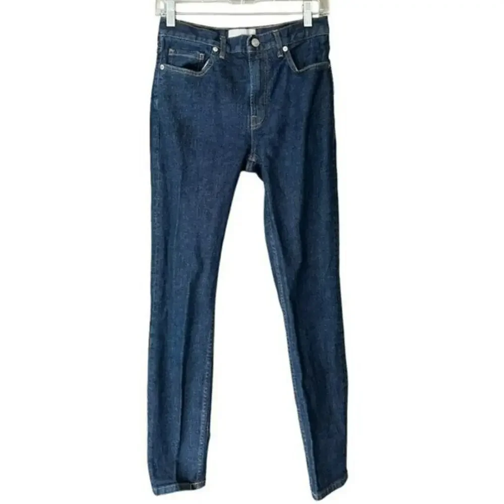 Everlane Dark Wash High Rise‎ Ankle Skinny Jeans Womens 27 Tall